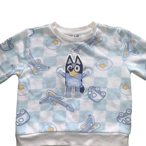 Bluey Unisex Kids Toddler Winter Sweatshirt Bluey Dog Themed - Picture 2 of 10